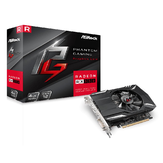ASRock AMD Phantom Gaming Radeon RX550 gddr5 4G